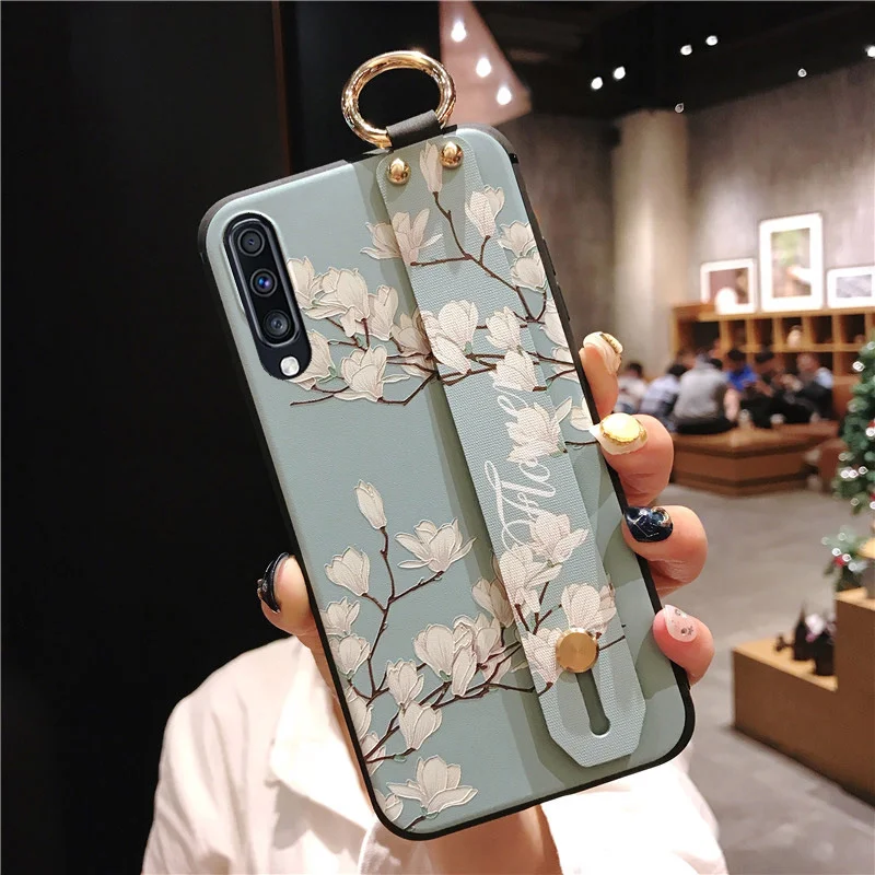 SK3-03WDYuLQing SoCouple чехол для samsung Galaxy A50 A70 A30 A20 A10 S8 S9 S10 Plus, Note 8, 9, 10, плюс A40 A60 S10e ремешок держатель телефона чехол - Цвет: SK3-03WDYuLQing