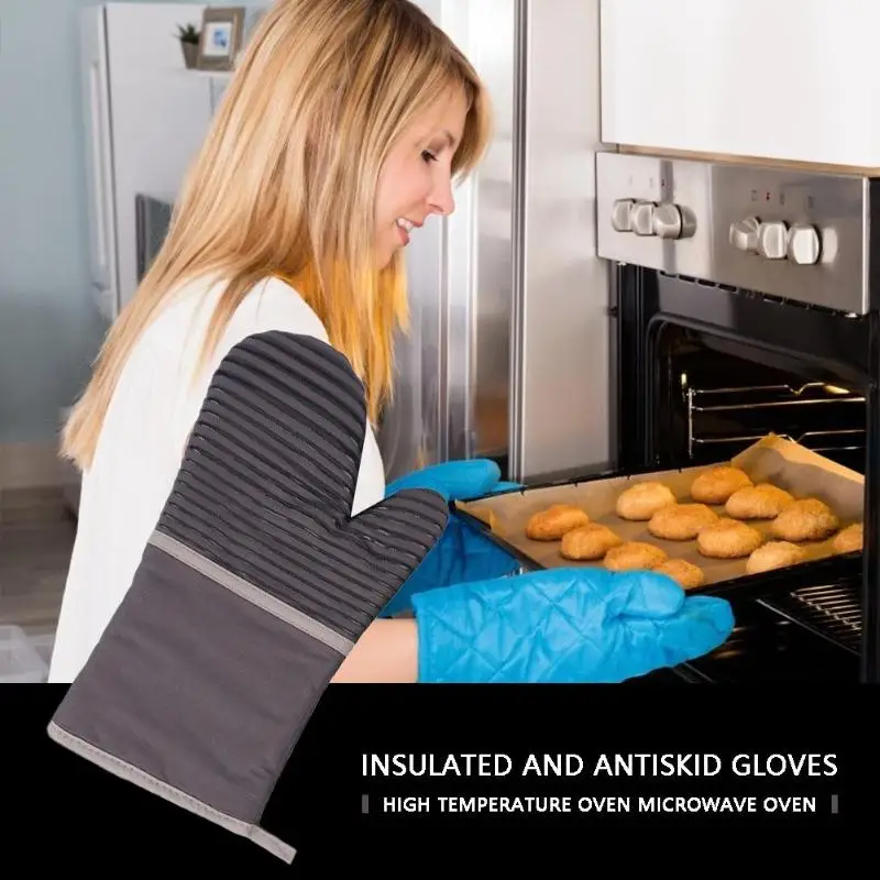 VKTECH 1 пара термостойкие Жаростойкие перчатки для духовки Силиконовые