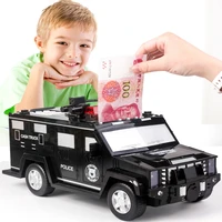 piggy bank atm fingerprint password cash truck car money box safe for money coin cash bank music toy gifts for children boy