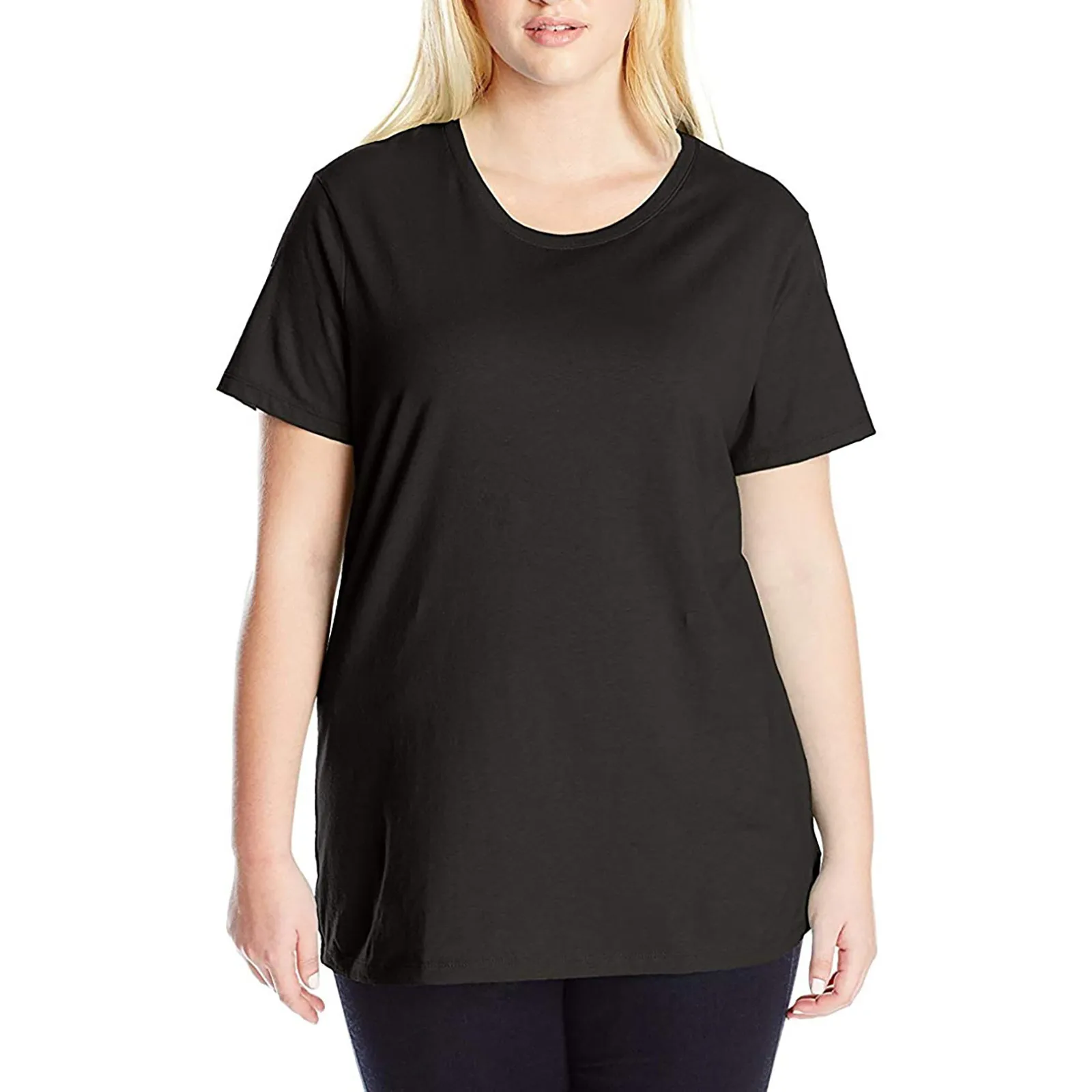 Женские модные однотонные Туфли Цвет футболка с короткими рукавами большого