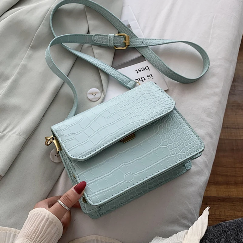 Кожаная маленькая сумка через плечо с узором под камень для женщин 2020, модная женская сумка через плечо, женские сумки и кошельки #45