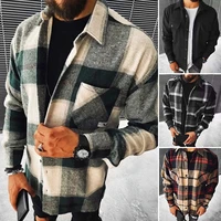 long sleeved shirt men flannel casual plaid shirts male 2021 fashion autumn and winter warm soft tops basic coat s 5xl clothes