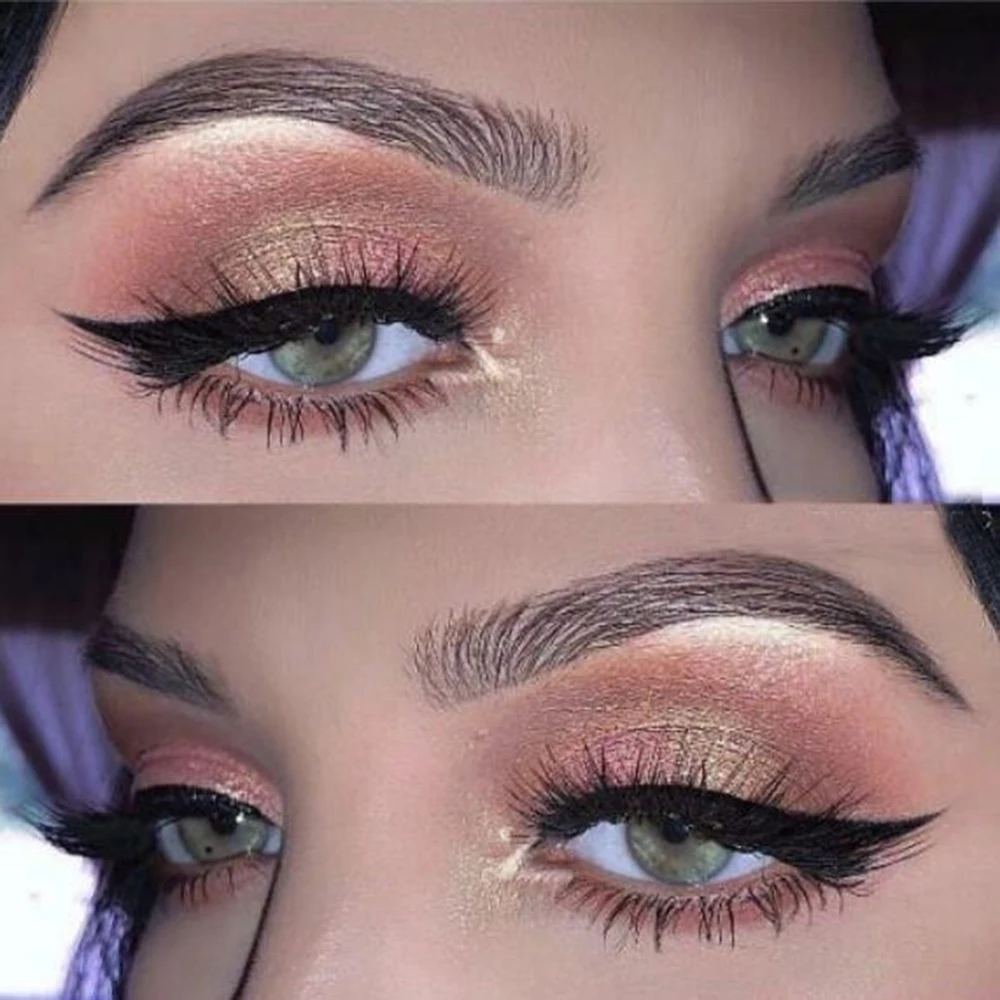 Новый дизайн 3 пары черных магнитных ресниц с пинцетом долговечная