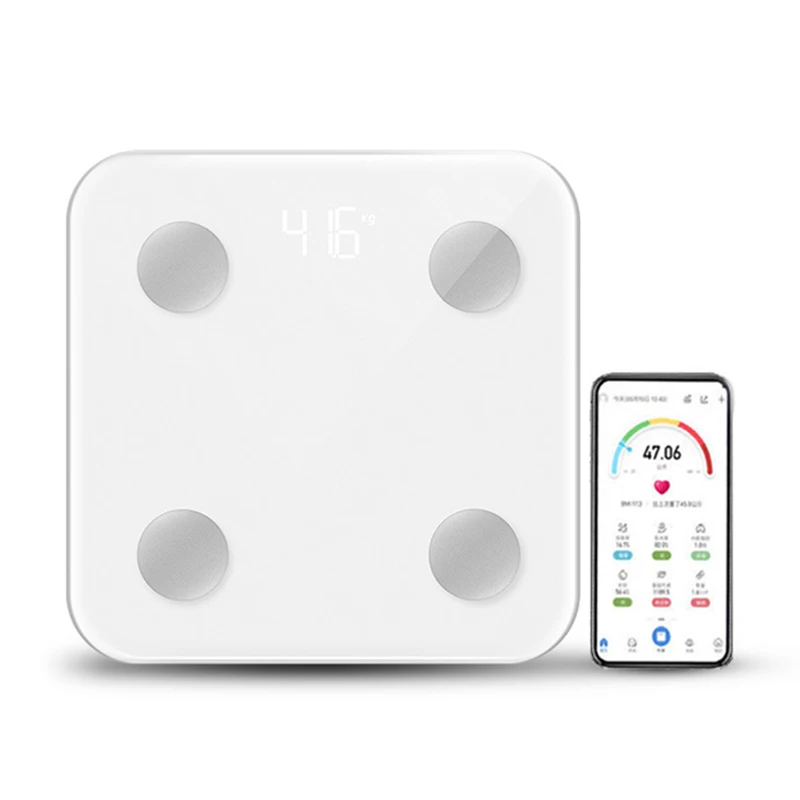 

Цифровые умные весы, умный присветодиодный для измерения индекса массы тела, с Bluetooth, анализатор состава жира, для ванной комнаты