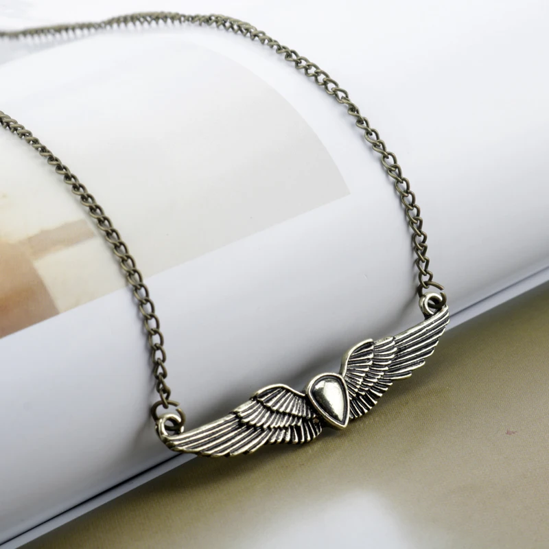 Ожерелье с подвеской последний из нас в виде крыла ангела Элли популярный значок