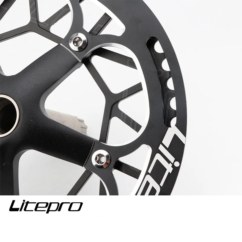 Защитная пластина цепного колеса из сплава 130BCD 52T односкоростная звездочка