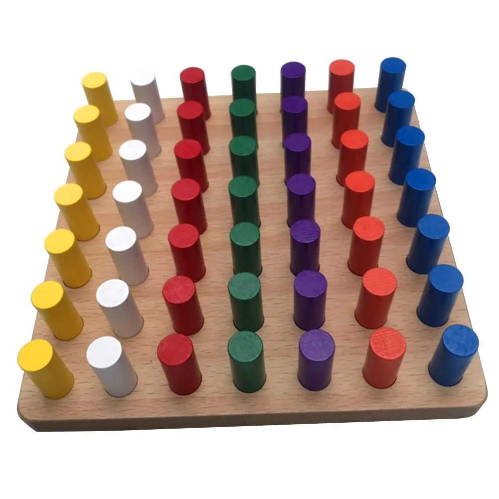 

Color Recognition Kids Gift Memory Match Game Party Kindergarten Hands-on Ability Montessori Learning Children Fun Block Wooden