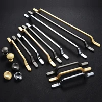 3 colors long gold handle cupboard wardrobe pull kitchen furniture knobs and handles for cabinets and drawers