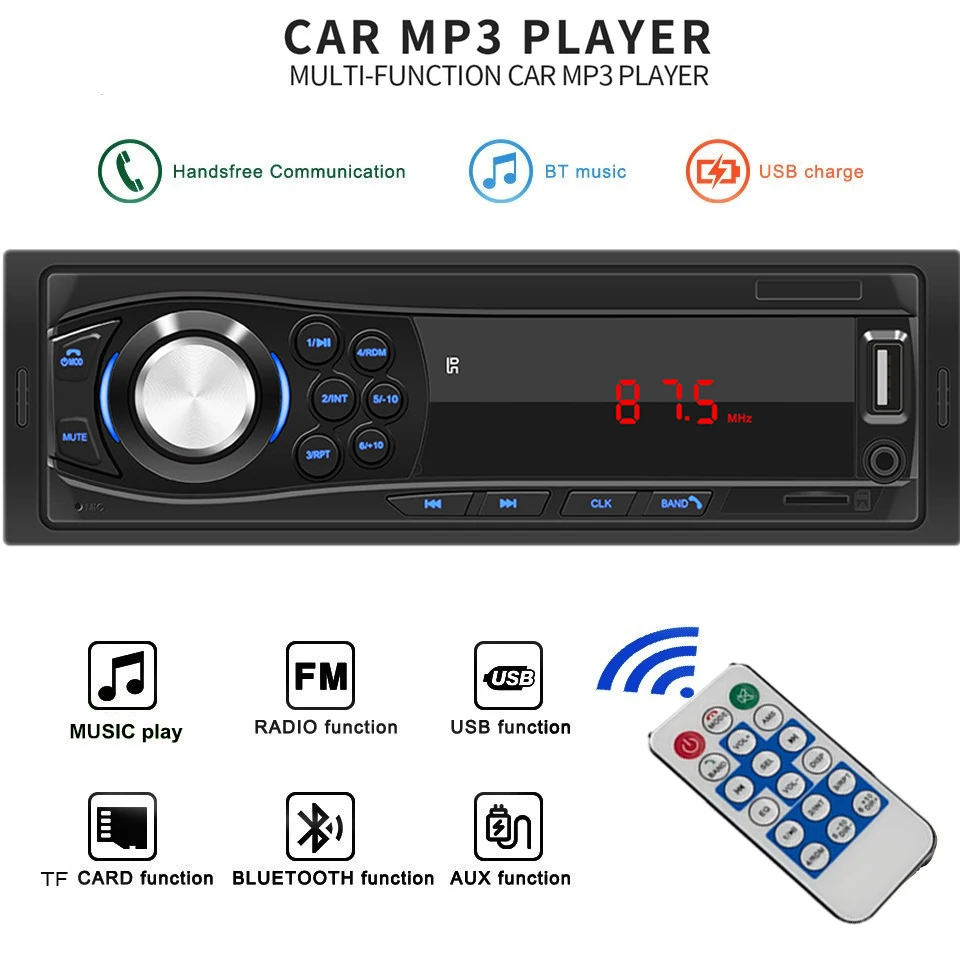 

Автомагнитола KEBIDUMEI, 1 Din, с разъемом для Tf-карты, Usb, Aux