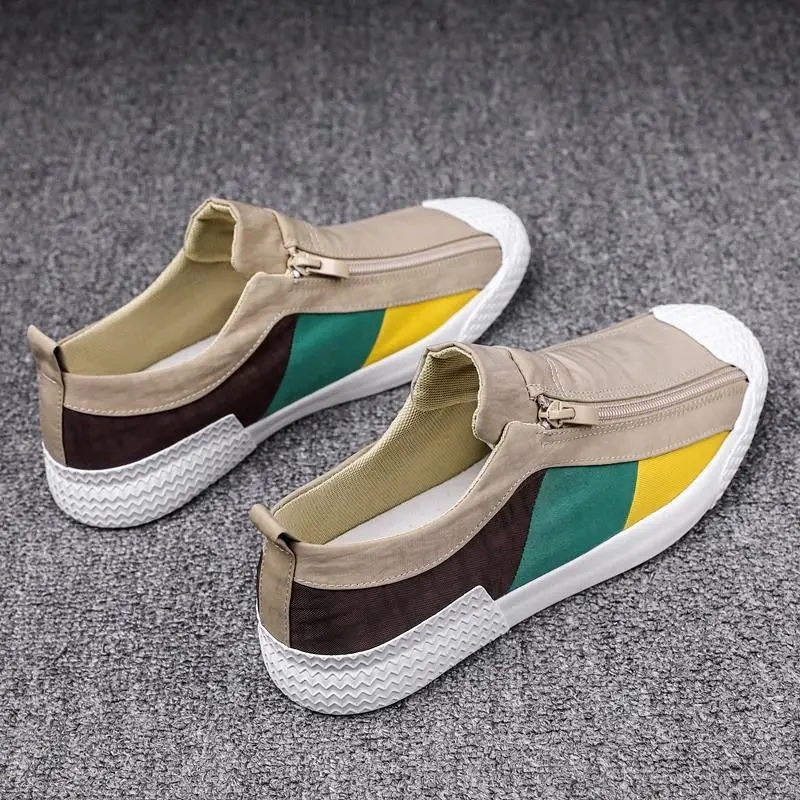 

2021 summer new old Beijing cloth shoes men's trendy shoes pedal deodorant breathable casual lazy beanie canvas shoes