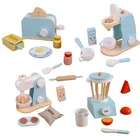 Деревянная игрушка DIY Моделирование кухня модель комплект ролевые игры хлебопечки Монтессори Ранние обучающие игрушки для детей