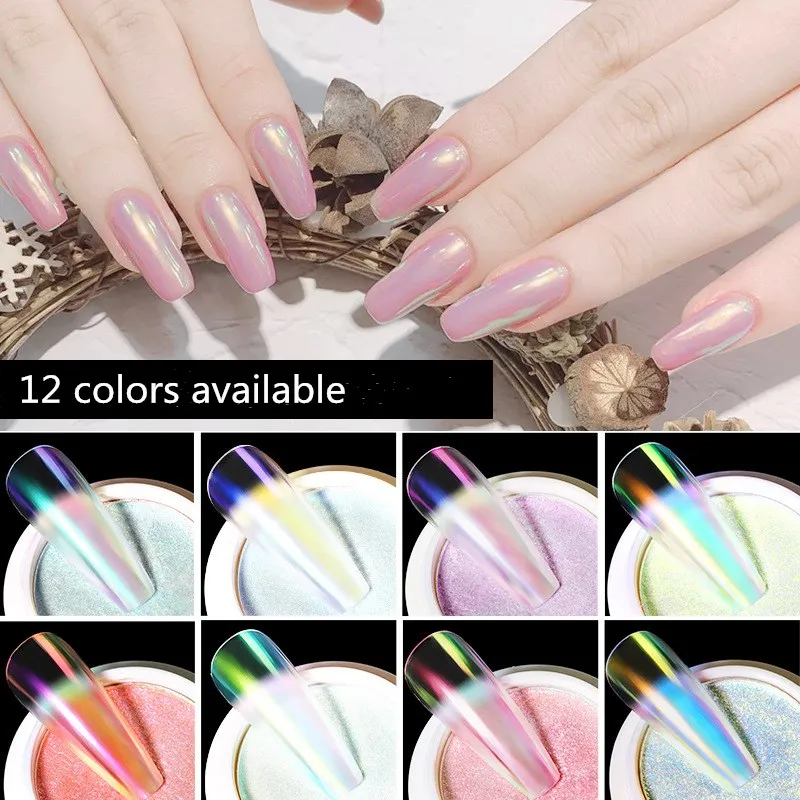 12 цветов s креативный инструмент для дизайна ногтей однотонный порошок