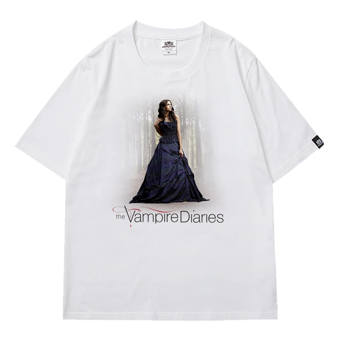 

The Vampire Diaries Fashion Cool T Shirt Mens Print Short Sleeve Tops Male Teens T-shirt Summer Harajuku T Shirt Casual Tee