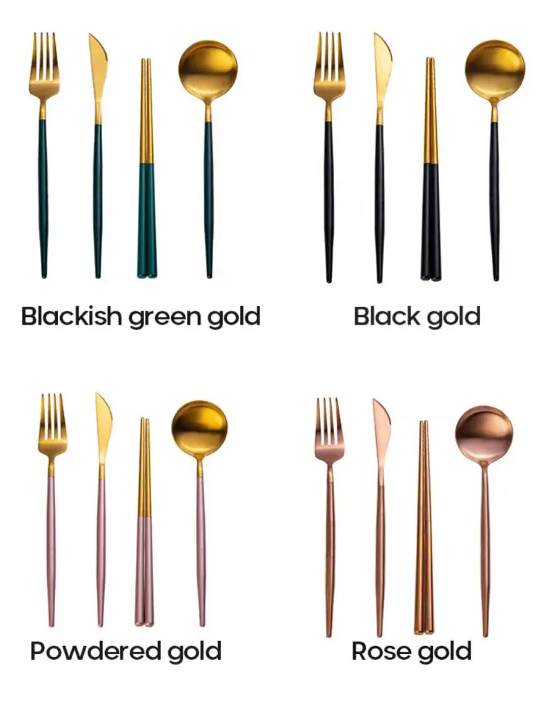 1 комплект съемной столовой посуды из нержавеющей стали Обеденный Сервиз в