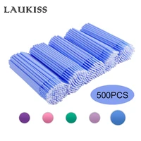 500pcslot disposable applicator micro brushes for eyelash extension lash cleaning brushes lip brush sticks makeup tools