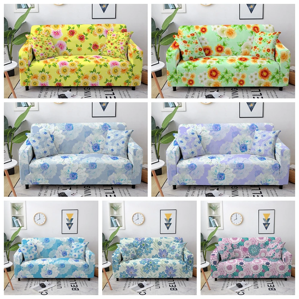 Модный Эластичный чехол для дивана в богемном стиле с изображением мандалы и цветов гостиной секционного