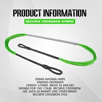 1pcs 26 6 inche crossbow string for outdoor sports shooting hunting 28 strand crossbow bow string archery green