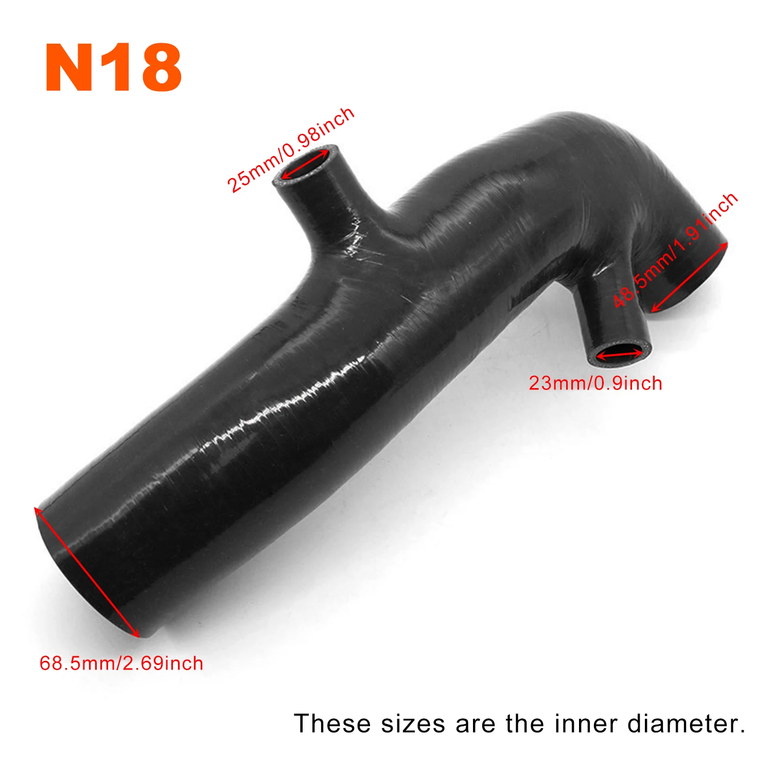 Силиконовая турбовпускная труба в комплекте впускной шланг холодного воздуха