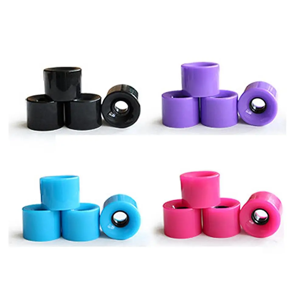 4 шт./компл. скейтборд крейсера колеса Пустой Pro 60X45 мм лонгборд длиной 22 дюйма