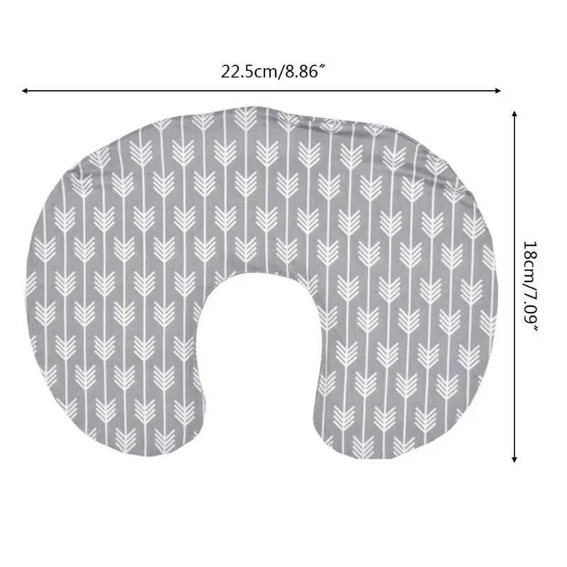 

D55E Baby U-shaped Breastfeeding Pillowcase Multi-function Removable Washable Printed Pillow Cover