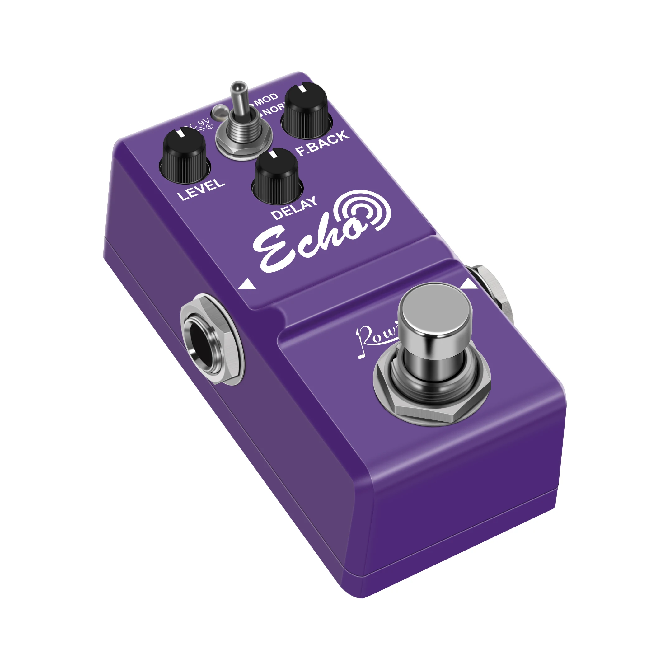 Rowin LN-314 педаль для электрической гитары Echo True Bypass с классическим корпусом из