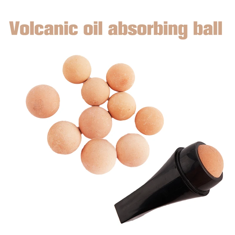 

1PCS Face Cleaning Oil Absorption Roller Ball Matte Makeup Face Care Tool Natural Volcanic Roller Ball Oil Control Rolling Stone
