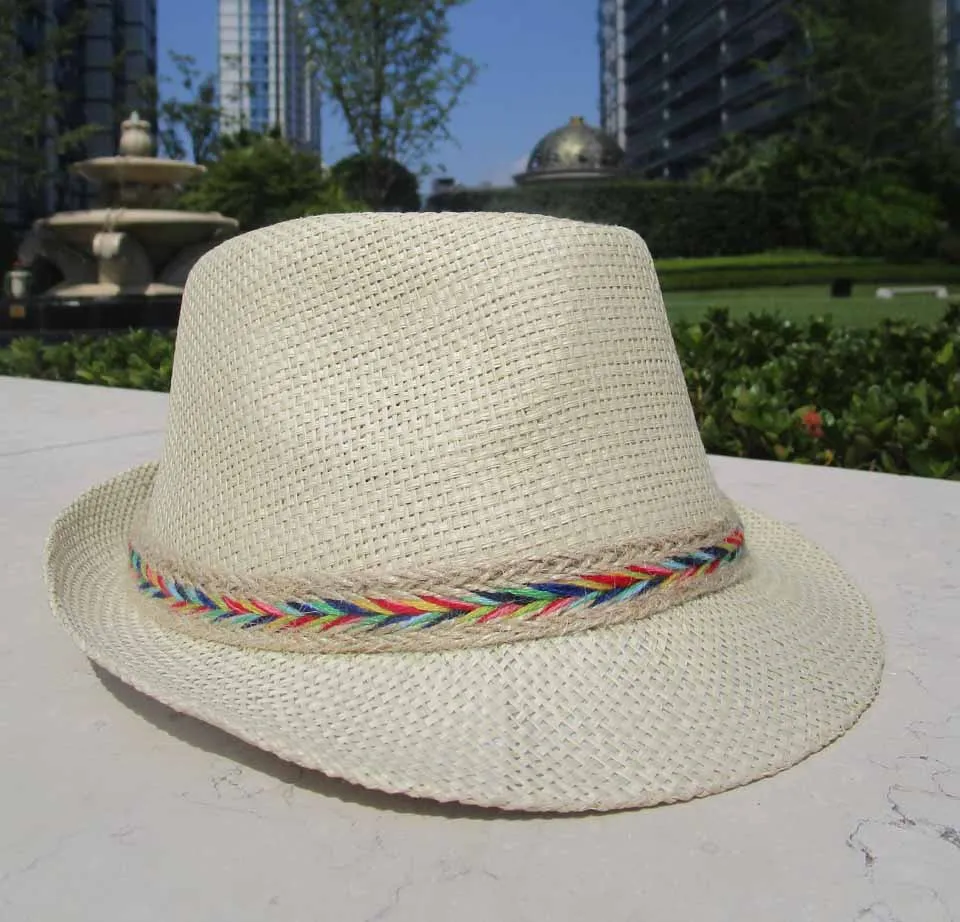 Летняя шляпа унисекс от солнца Повседневная Соломенная для отдыха женская