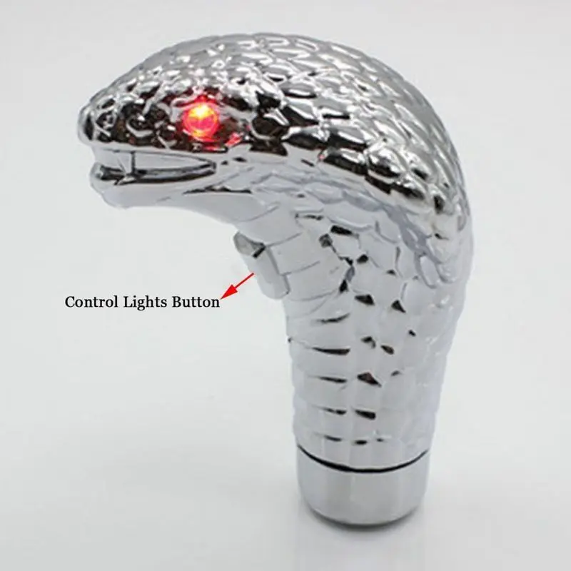 Автомобильная коробка передач Cobra Snake ручка со светодиодными глазами 3 режима