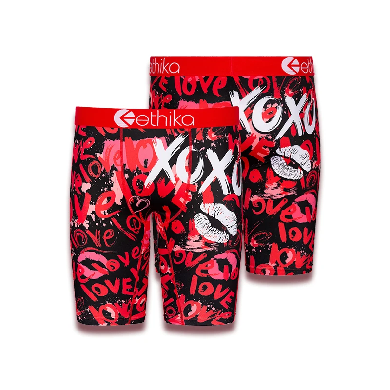 

Canton Hint Ethika 2021 new arrival Valentine day comfortable men shorts boxer briefs plus size Ethika high quality underwear