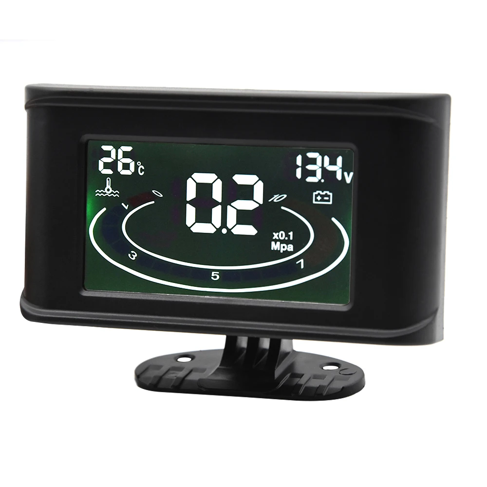 Цифровой измеритель температуры воды 3 в 1 вольтметр датчик давления масла панель