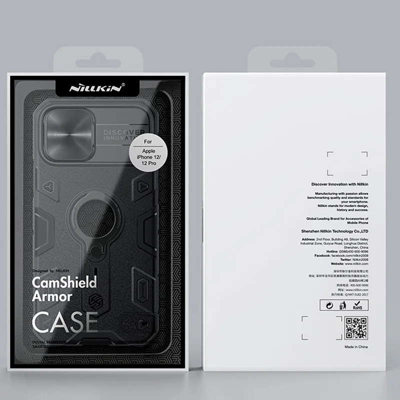 Original NILLKIN CamShield For iPhone 12 Pro Max Mini Case Slide Cover Camera Protection Shockproof Armor Ring Holder Cases