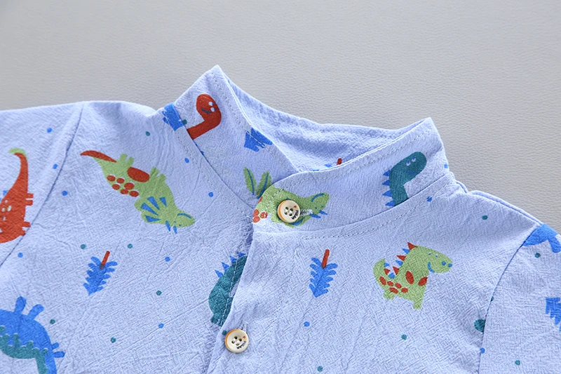 Стильный детский летний костюм из Вьетнама рубашка с короткими рукавами и