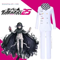 danganronpa v3 kokichi ouma cosplay white uniform halloween fancy outfit pants full set costume with scarf