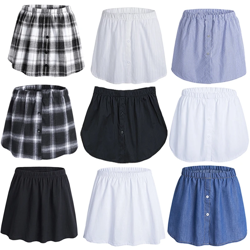 

Базовый свитер с имитацией подола, юбка-рубашка, женская тонкая осенне-зимняя занавеска С промежностью