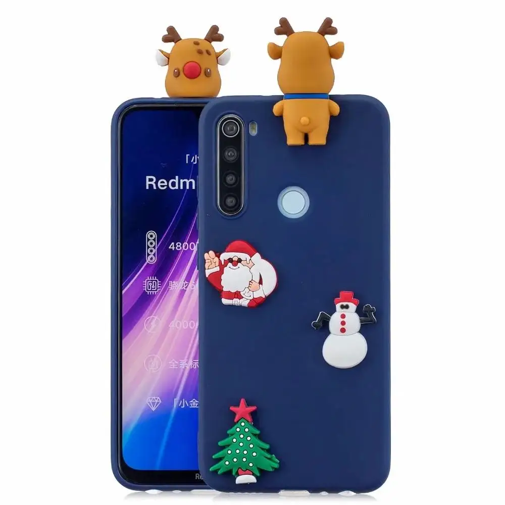 Christmas Phone Case for Xiaomi Redmi Note 8 Pro Soft Silicone Cover Santa Claus Doll K20 9t 7 |