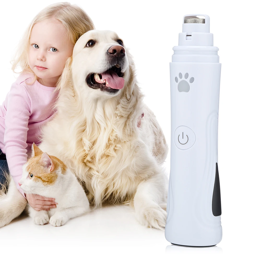 

Professional Electric Dog Nail Grinder Hair Clipper with Indicator USB Charging Pet Quiet Cat Paws Nail Grooming Trimmer Tools