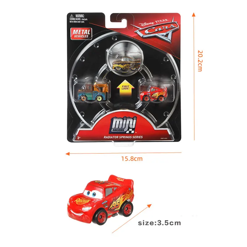 Мини машинка Disney Pixar Тачки 3 Полицейская Джексона Молния Маккуин Круз мисс динако