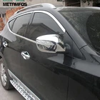 Для Hyundai Tucson ix35 2010 2011 2012 хром зеркальная Обложка отделка Защитная Наклейка аксессуары автостайлинг