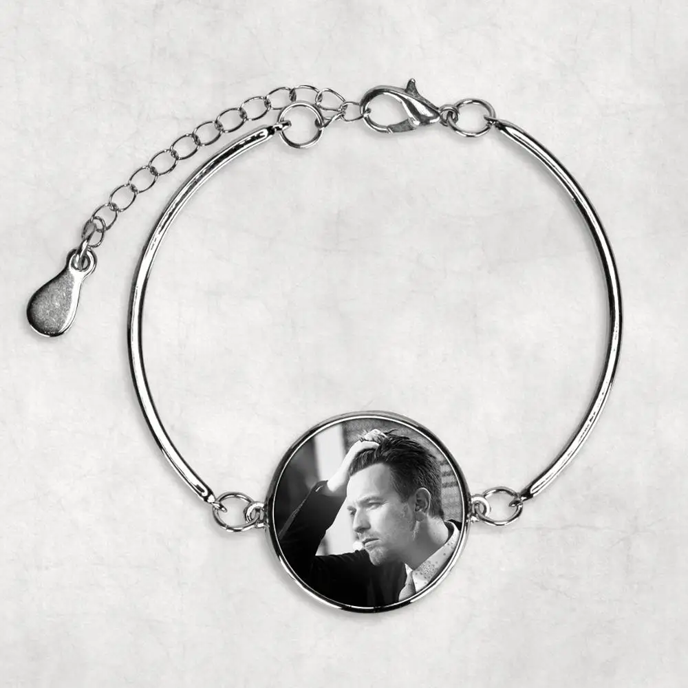 Ewan McGregor personalized photo bracelet Picture Jewelry picture gifts Memorial Photo Gift | Украшения и аксессуары