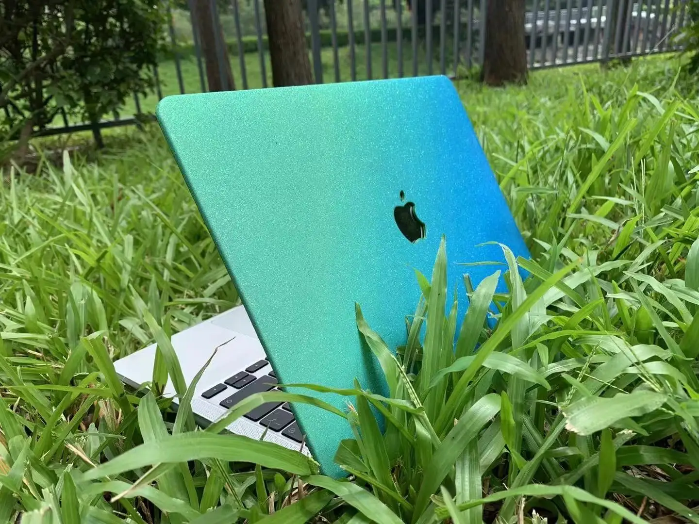 Чехлы Laotop 16 15 13 12 дюймов подходит для Apple Macbook M1 блестящий градиентный сенсорный