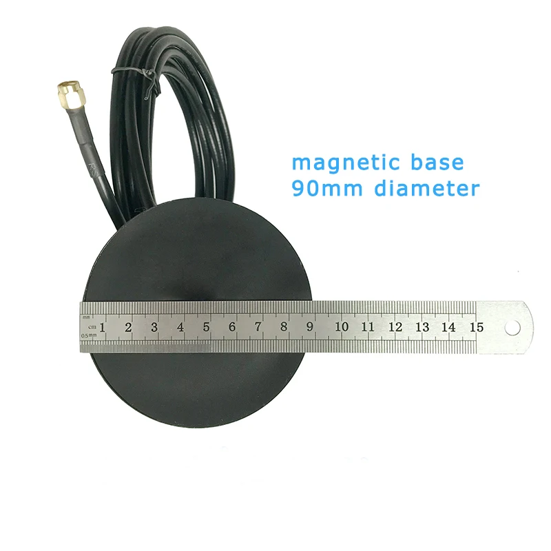 433MHZ Large Suction Radio Antenna gain 15dbi pure copper cable length 3m Digital Car Antenna SMA inner pin optional interface