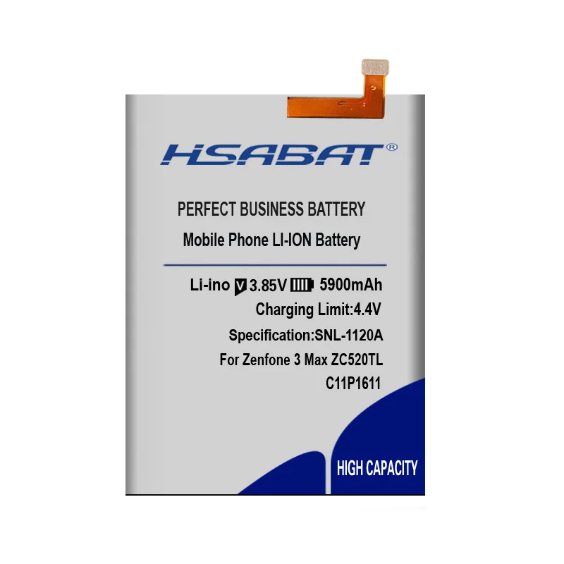 HSABAT 5900 мА/ч, C11P1611 Батарея для ASUS Zenfone 3 Max Z3 Max ZC520TL X008DB PegASUS 3X008 X008D Z01B