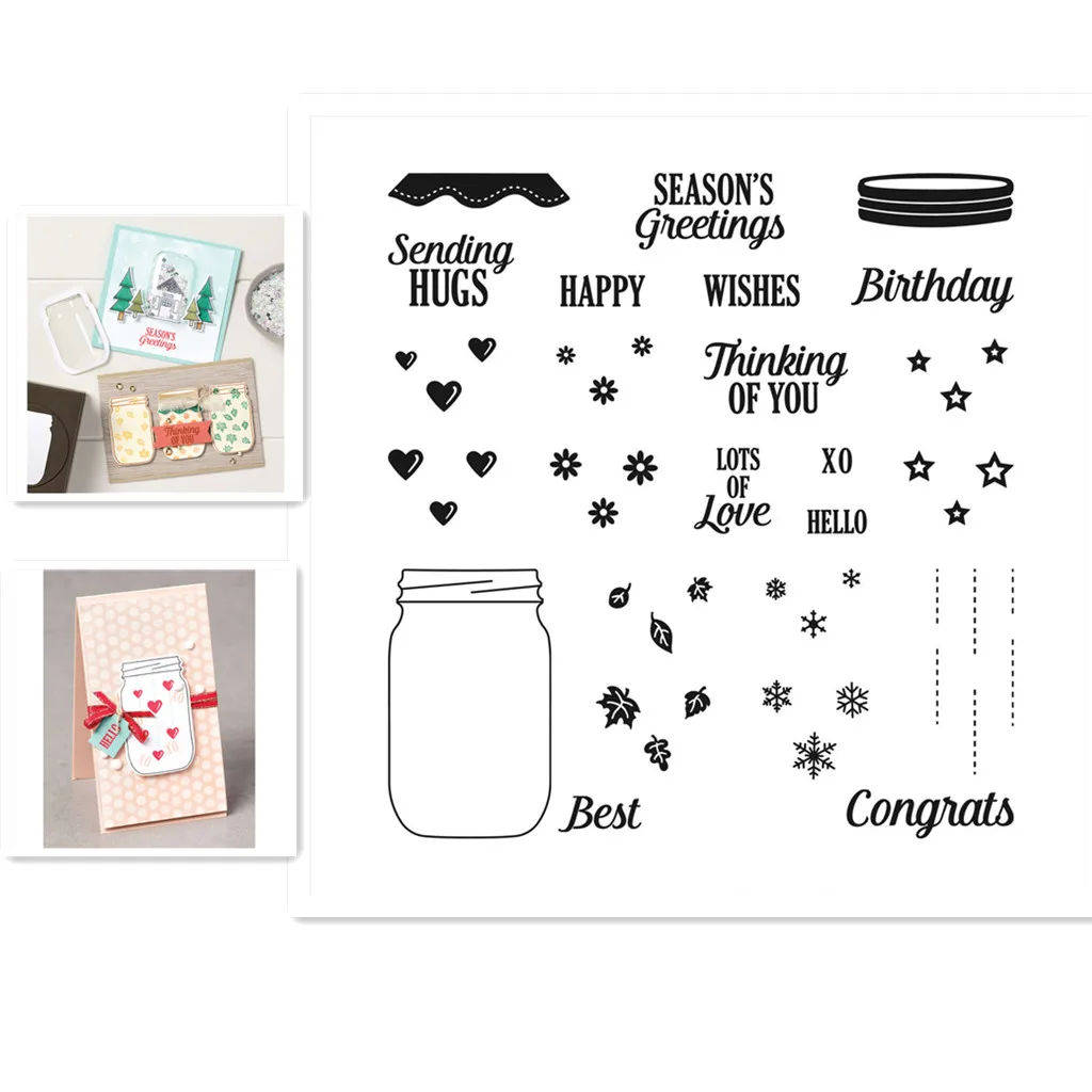 

Metal Cutting Dies and Clear Stamps For Scrapbooking Template Craft Stencil Embossing Craft Supplies Die Cutting Dies