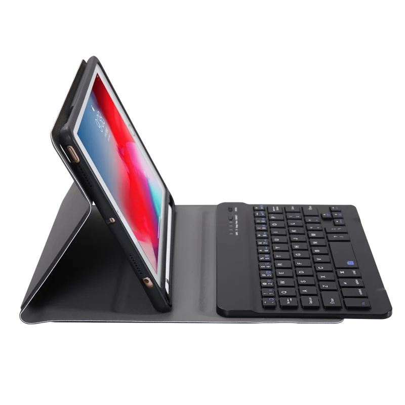 Кожаный чехол с Bluetooth клавиатурой для iPad Mini 2 3 4 5 7 9 дюймов русская Арабская иврит