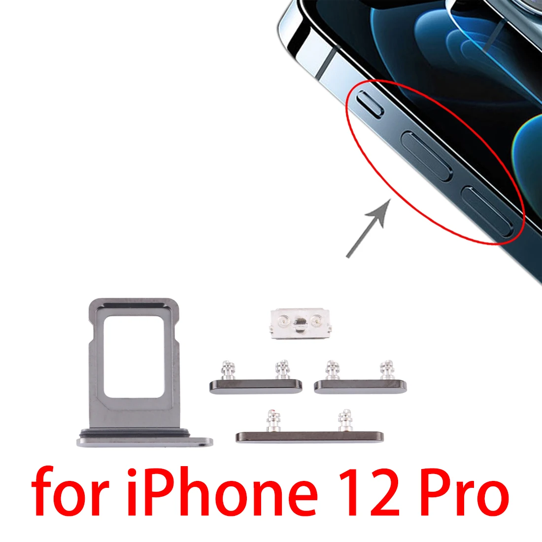 

Лоток для SIM-карты + боковые ключи для iPhone 12 Pro