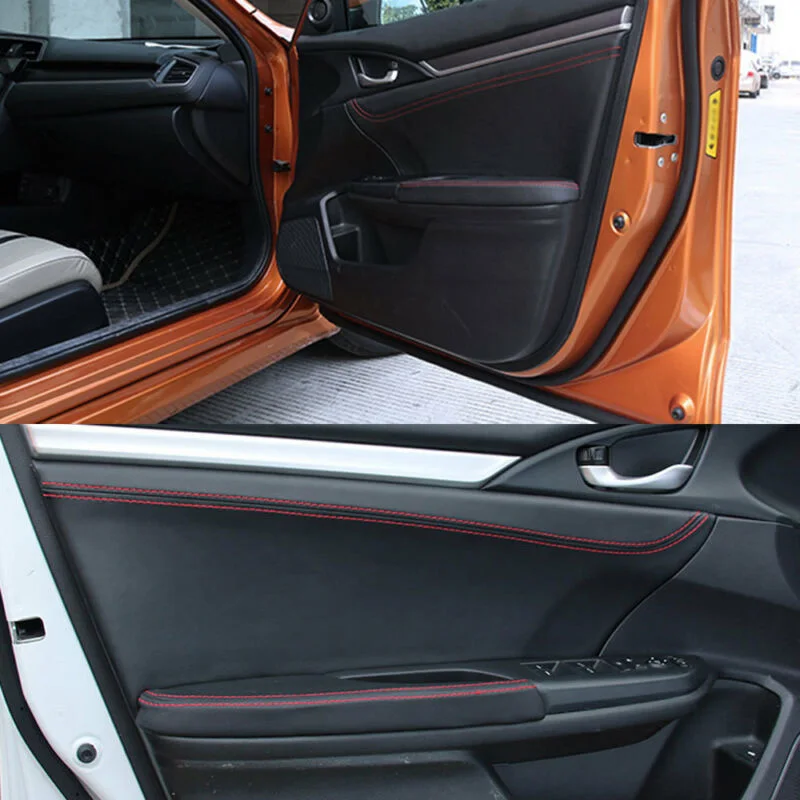 

For Honda Civic 2016-2018. Surface Shell Trim 8pcs Decorative Black Kit
