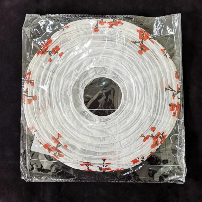 5 шт. Китайский Японский цветок сливы печать бумажный фонарь круглый подвесной