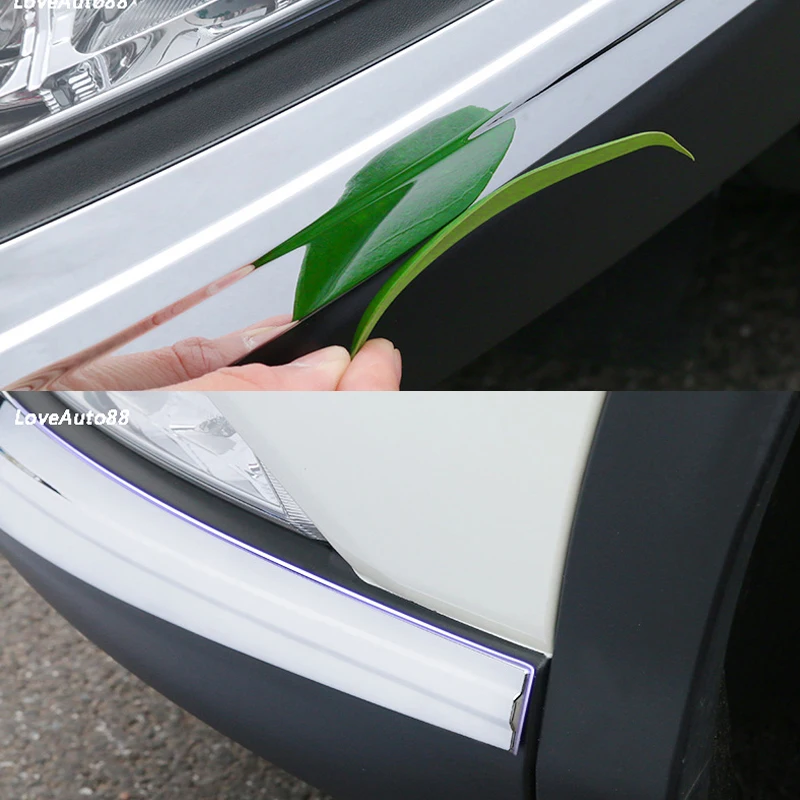 

For Nissan Qashqai J11 2016 2017 2018 2019 2020 Front Corner Fog Light Bumper Guard Trim Protector Anti-friction Bumper Strip