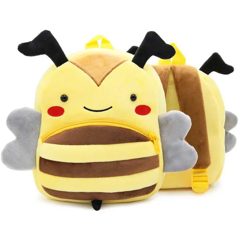 

Cartoon Bee Kids Plush Gym Backpacks