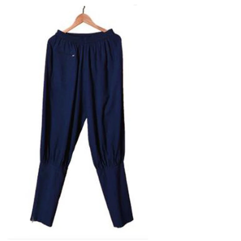 Унисекс Топ Quality100 % хлопок Весна и лето буддизм дзен лежал брюки монахов Шаолинь